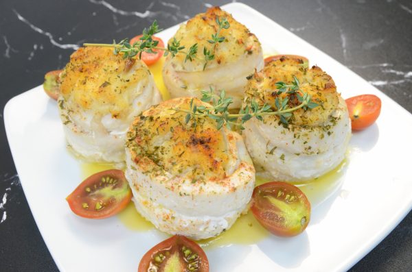 Flounder Rollatini with Crab