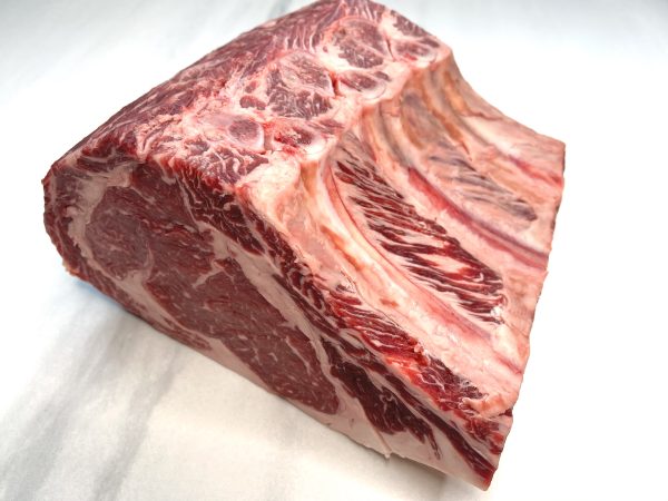 Purely Meats, 3 Bone In, Choice Rib Roast, 7-9lb Avg