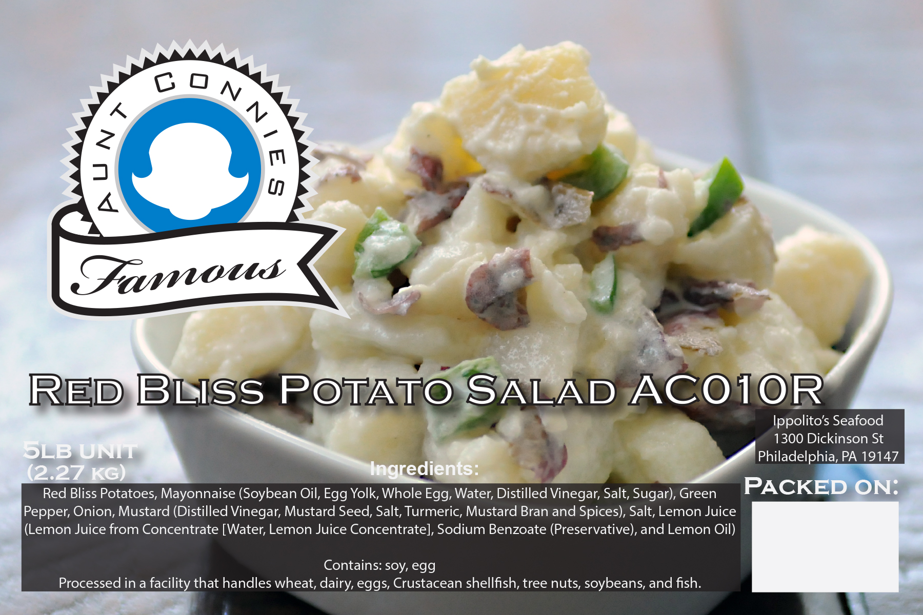 Aunt Connies Red Bliss Potato Salad - 5lb